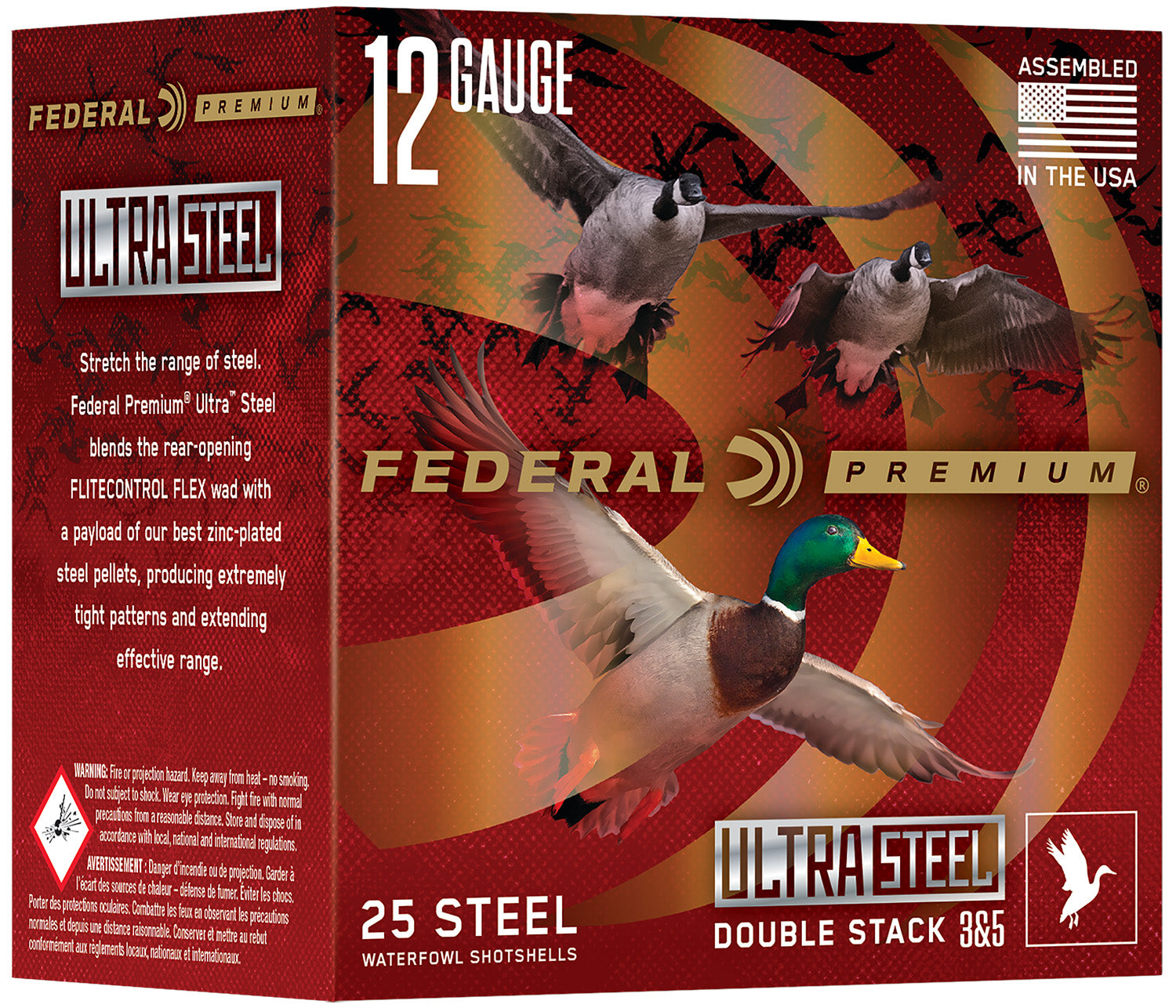 Federal Ultra Steel 12 Gauge 3 in / 3 in #2 / 4 1-1/4 oz
