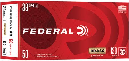 Federal Champion .38 Special 130 gr FMJ ammo