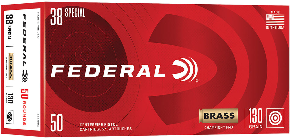Federal Champion .38 Special 130 gr FMJ ammo