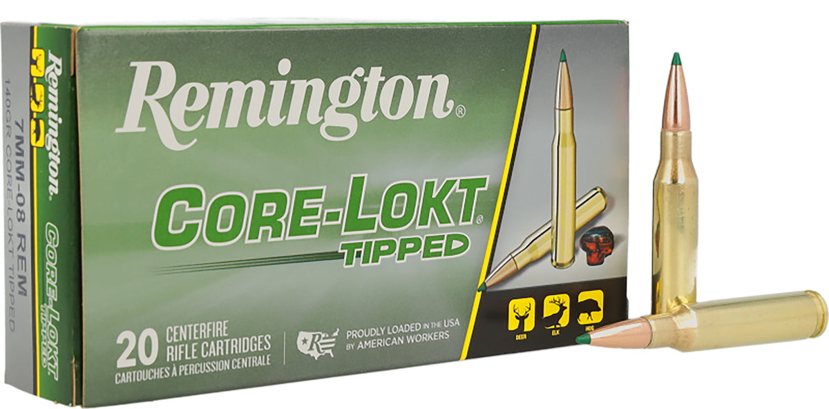 Remington Core-Lokt Tipped 7mm-08 Remington 140 gr PolyTip ammo