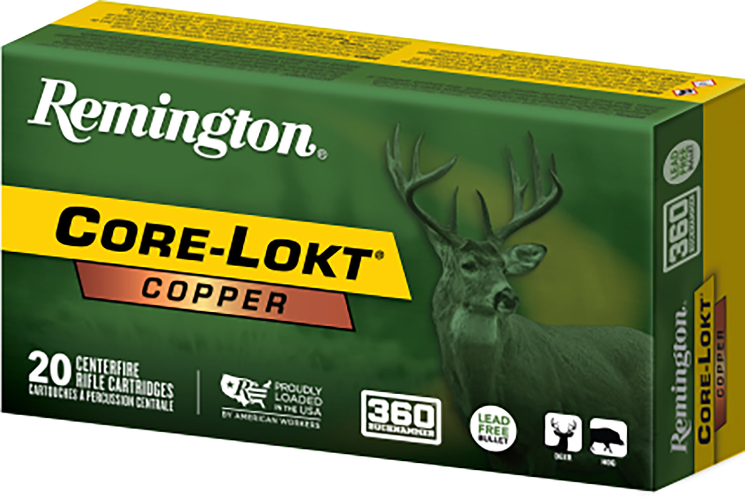 Remington Core-Lokt Copper .360 Buckhammer 160 gr CSHP ammo