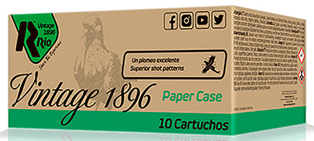 Rio Ammunition VP36FHV8 Vintage 1896 Paper Flyer 12 Gauge 2.75"  8 Shot