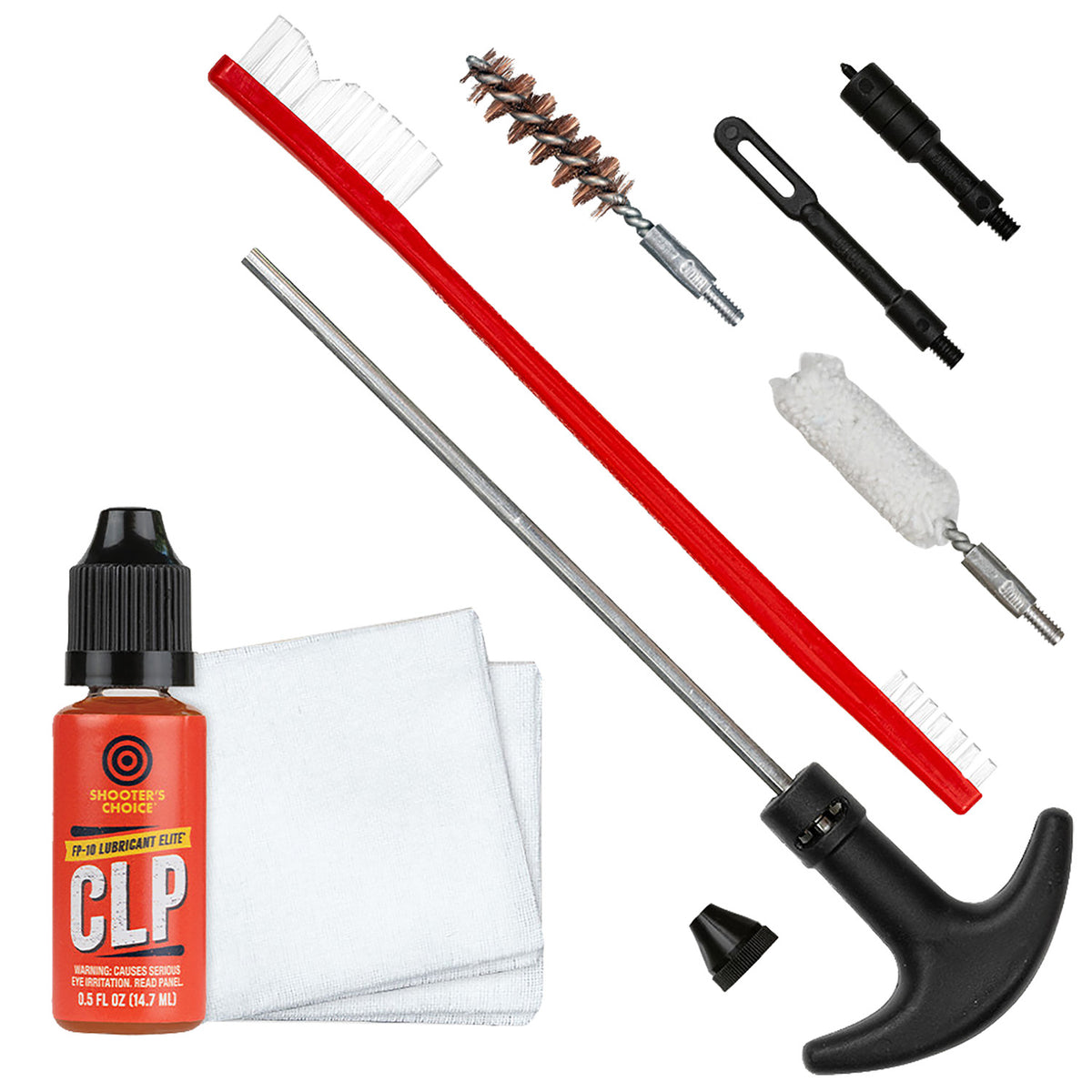 Shooters Choice SHFSRK9MM Gun Rod Cleaning Kit for 9mm Pistol