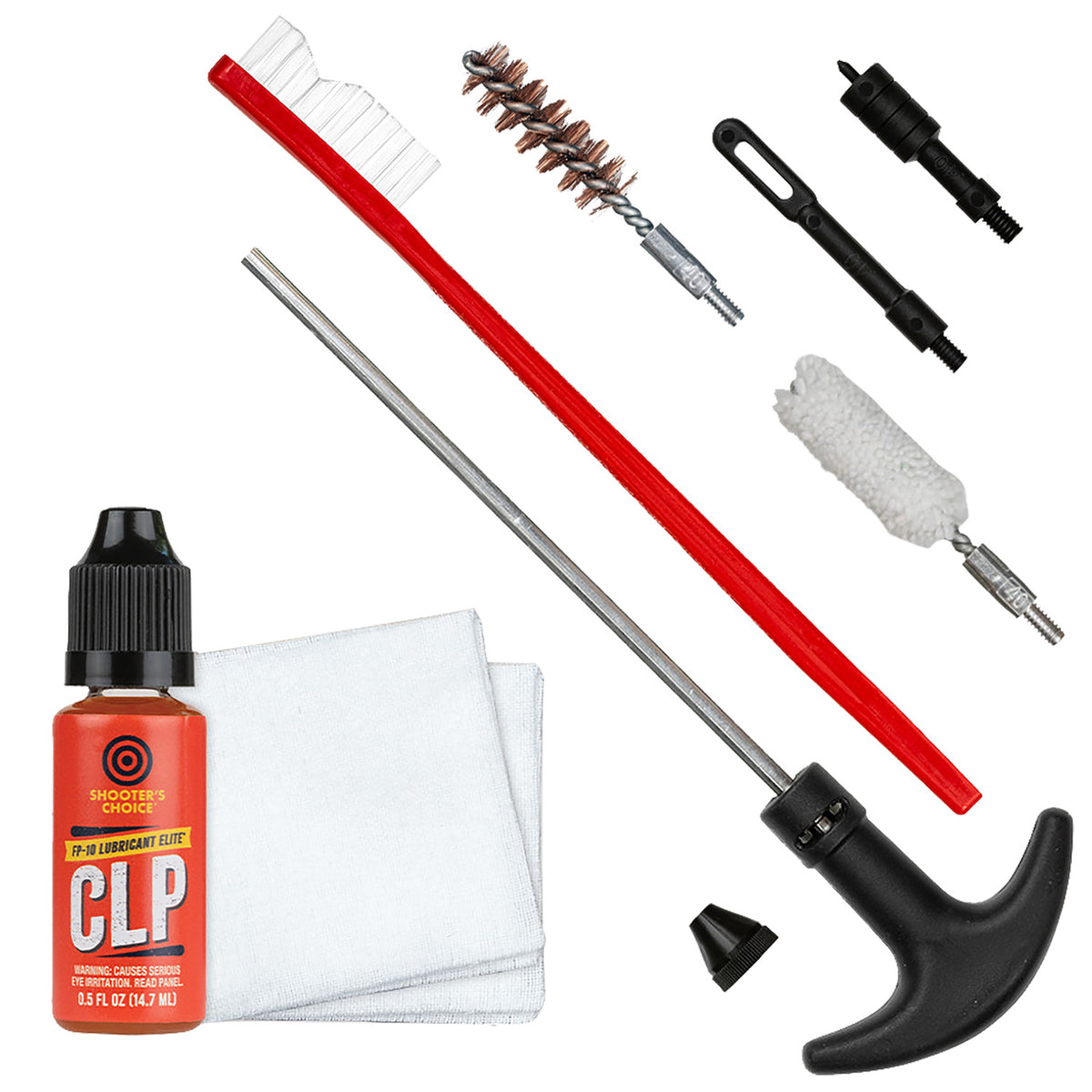 Shooters Choice SHFSRK40 Gun Rod Cleaning Kit .40 Cal Pistol
