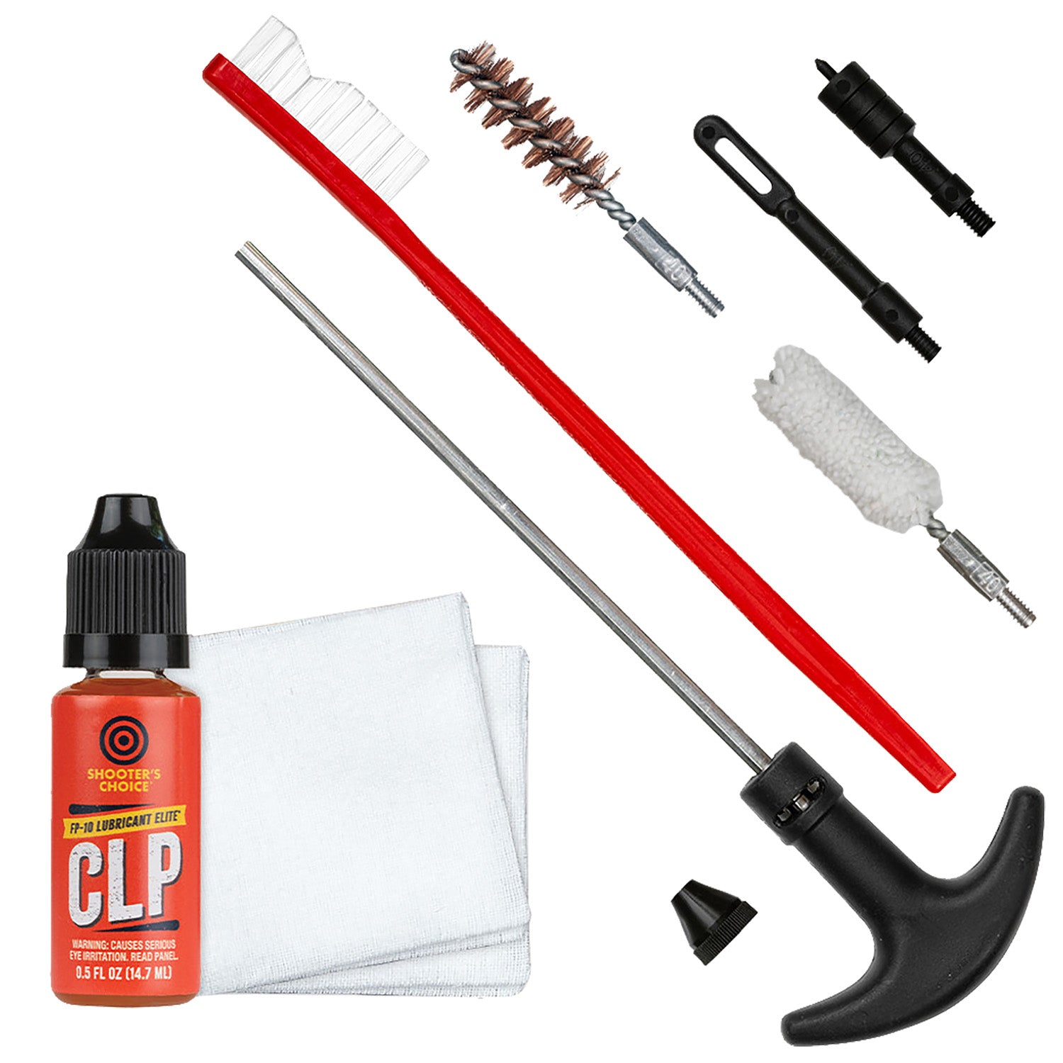 Shooters Choice SHFSRK40 Gun Rod Cleaning Kit .40 Cal Pistol