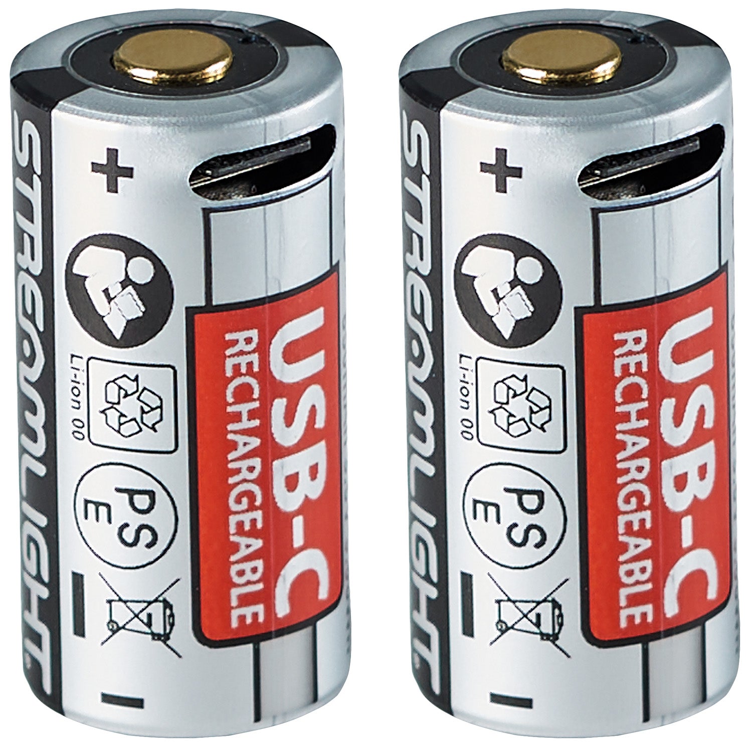 Streamlight 20237 SL-B9 Li-Ion USB Rechargeable Battery Pack 3.6V with Integrated Charge Port, 2-Pack