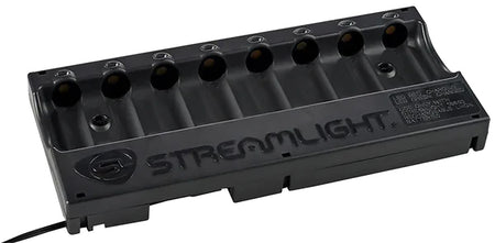 Streamlight 20234 8-Unit Bank Charger SL-59/CR123A 100V/120V AC Black