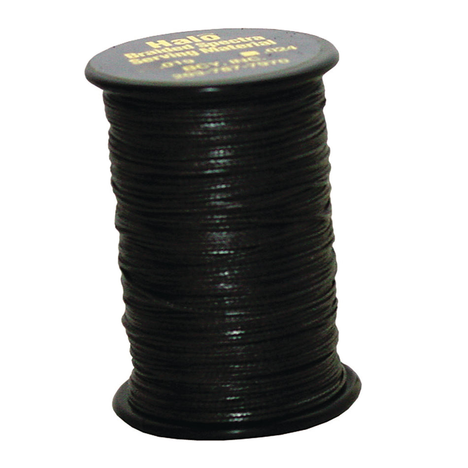 BCY Halo Braided Spectra Bowstring Serving Black .019 75 yds.
