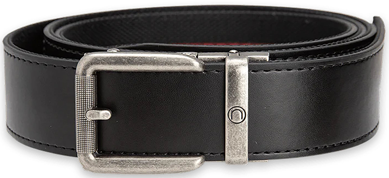 Team Nexbelt PCS3310 EDC Rogue Black Leather Belt 1.50" Wide Buckle Closure
