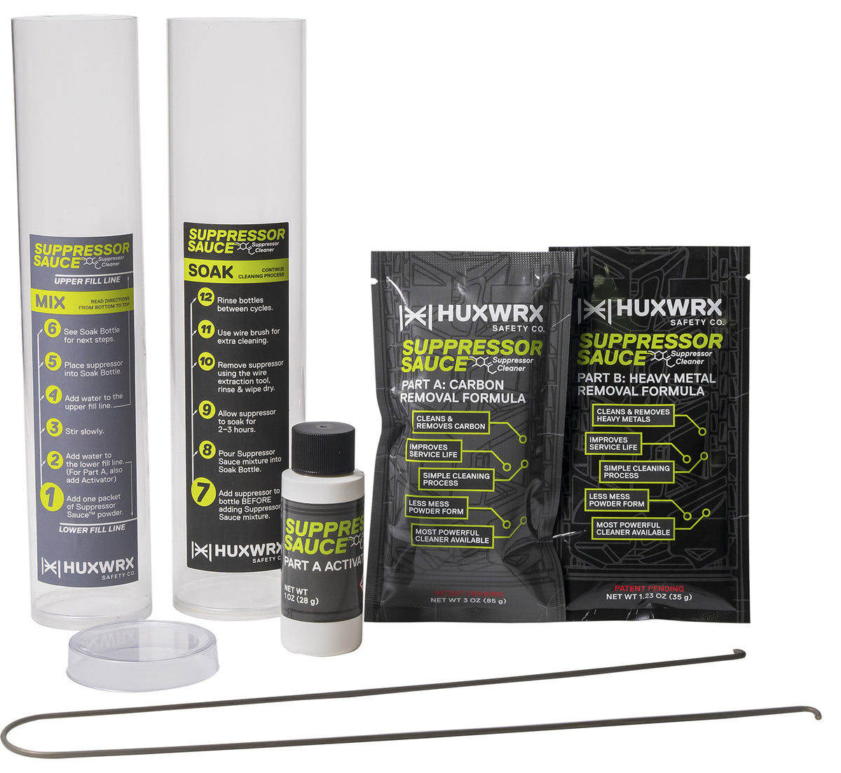 Huxwrx 3202 Suppressor Cleaning Kit with Suppressor Sauce
