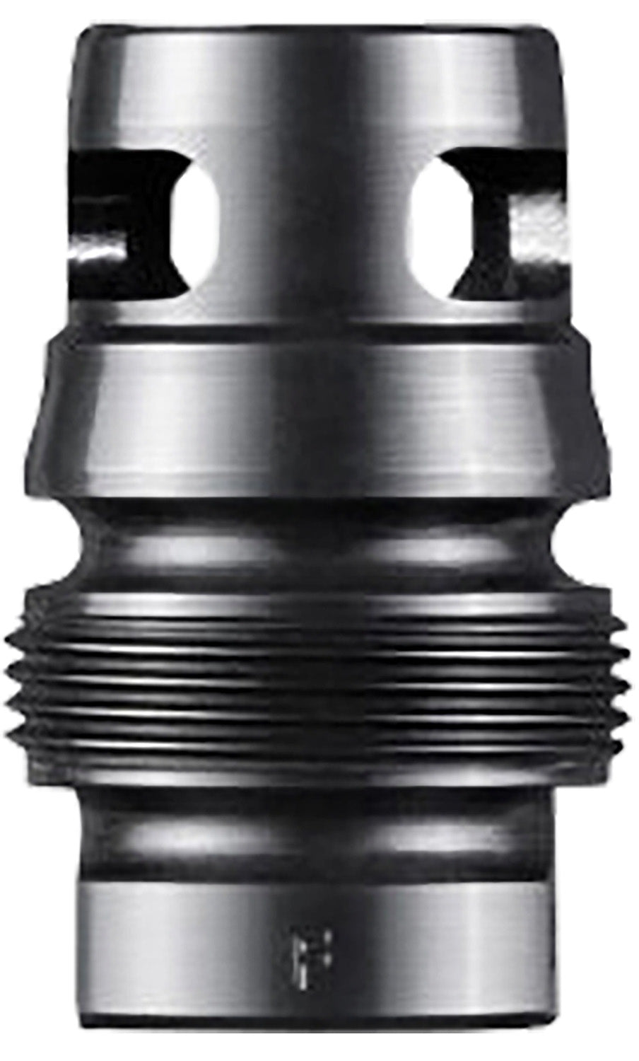 Dead Air DA126 Xeno Pistol Wee Brake Black Nitride 4140 Steel 5/8"-24 Threads 9mm