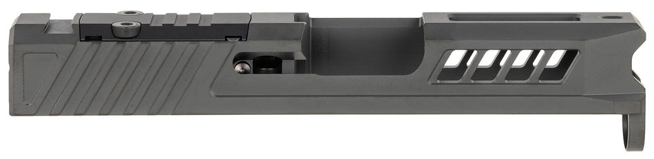 True Precision TPG43SBCRMS Axiom Optic Cut Slide for Glock 43 Black DLC Stainless Steel