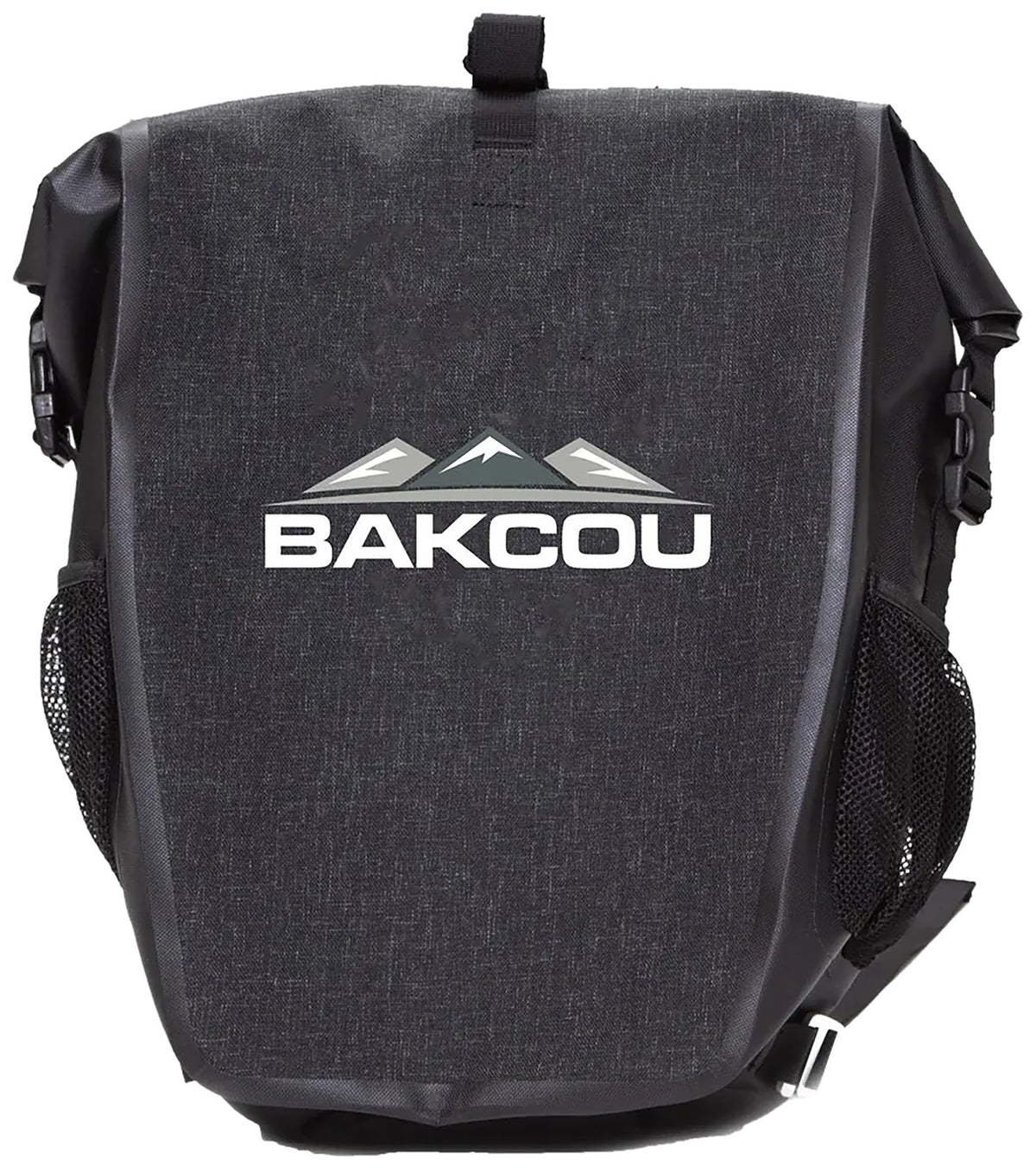 Bakcou Pannier Bag Set Black Heavy Canvas Waterproof 2 Bags 20L Each Quick-Release Clamps