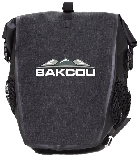 Bakcou Pannier Bag Set Black Heavy Canvas Waterproof 2 Bags 20L Each Quick-Release Clamps