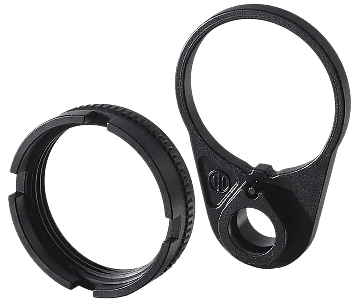 Primary Weapons 4BTRLPB-1F Ratchet Lock Castle Nut and End Plate Set Black