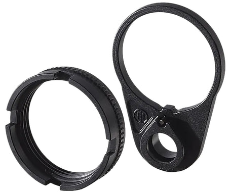 Primary Weapons 4BTRLPB-1F Ratchet Lock Castle Nut and End Plate Set Black