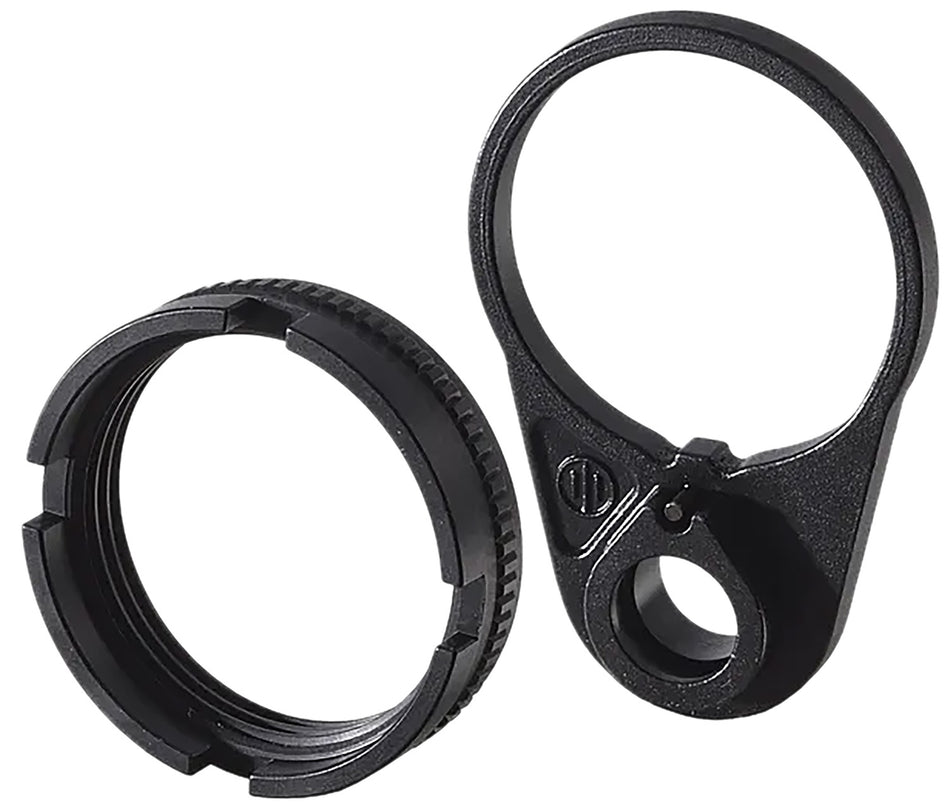 Primary Weapons 4BTRLPB-1F Ratchet Lock Castle Nut and End Plate Set Black