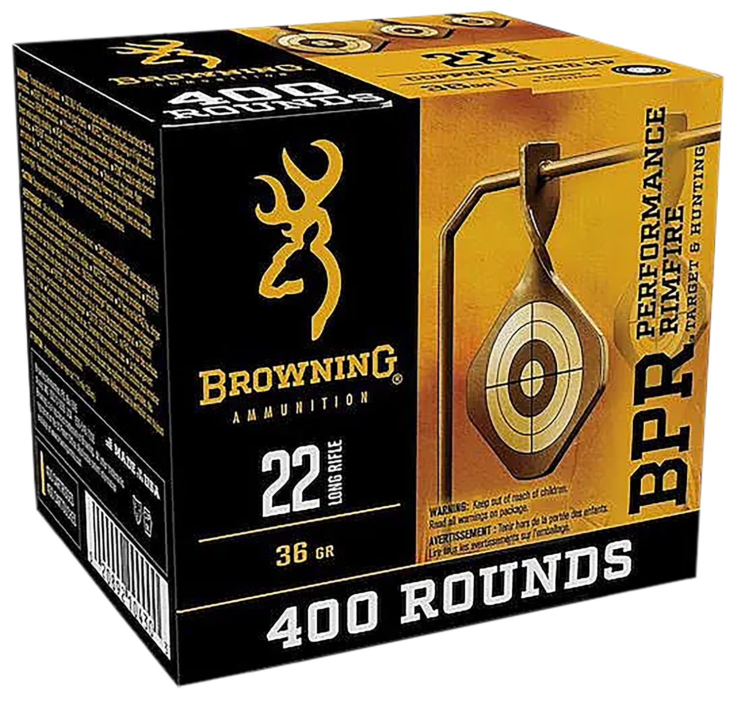 Browning BPR Performance Rimfire .22 Long Rifle 36 gr JHP ammo