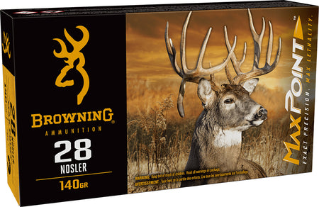 Browning Max Point .28 Nosler 140 gr PolyTip ammo