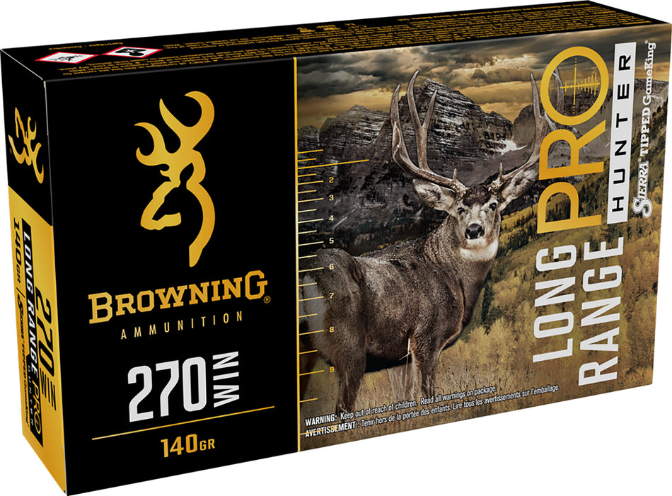 Browning Long Range Pro .270 Winchester 140 gr PolyTip ammo