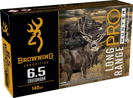 Browning Long Range Pro 6.5mm Creedmoor 140 gr PolyTip ammo