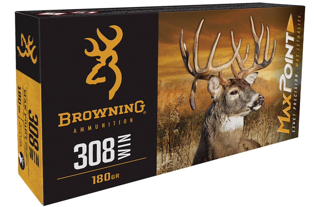 Browning Max Point .308 Win / 7.62x51mm 168 gr PolyTip ammo