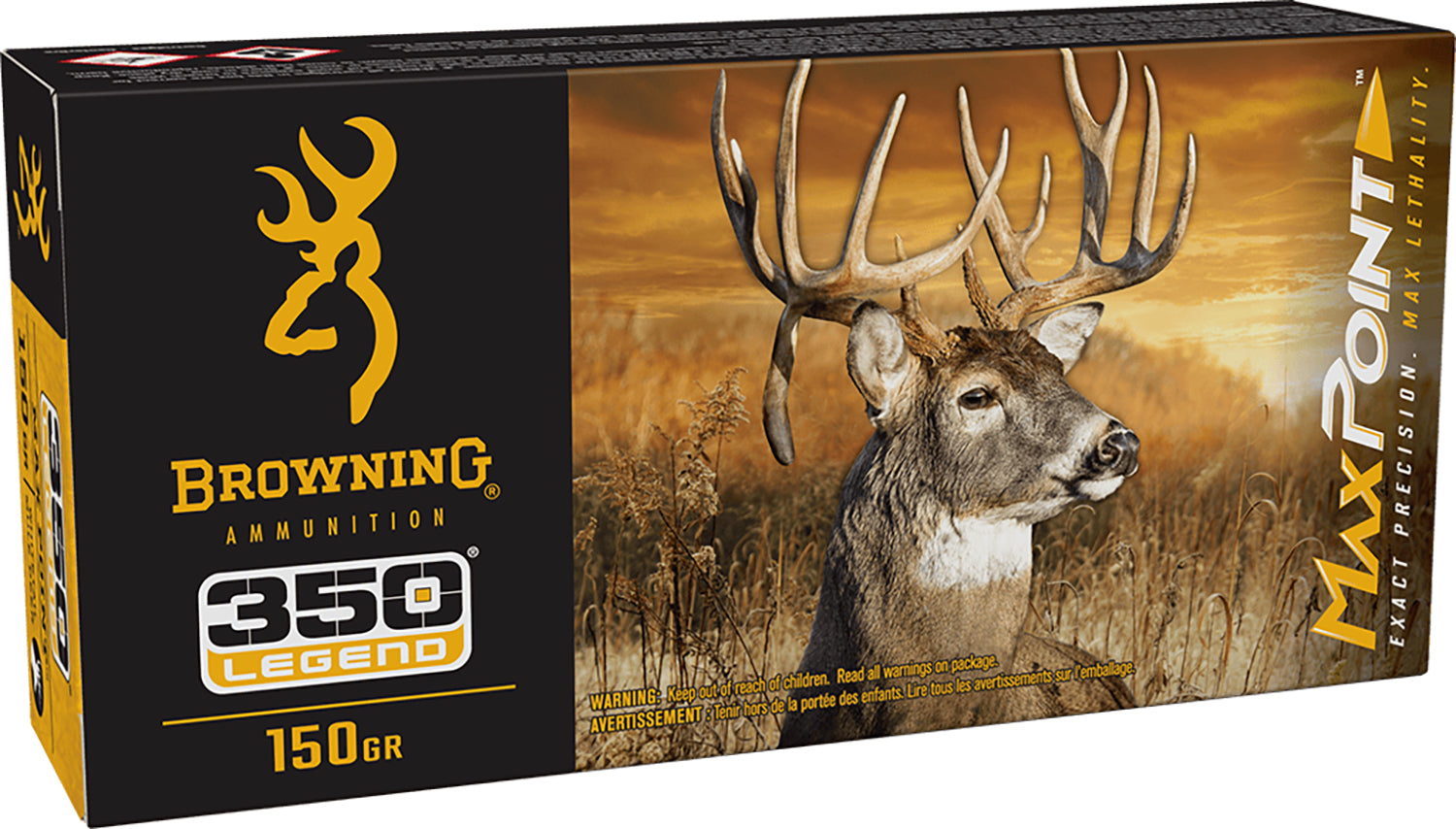 Browning B192103502 Max Point Polymer Tip PT 150 Grain .350 Legend