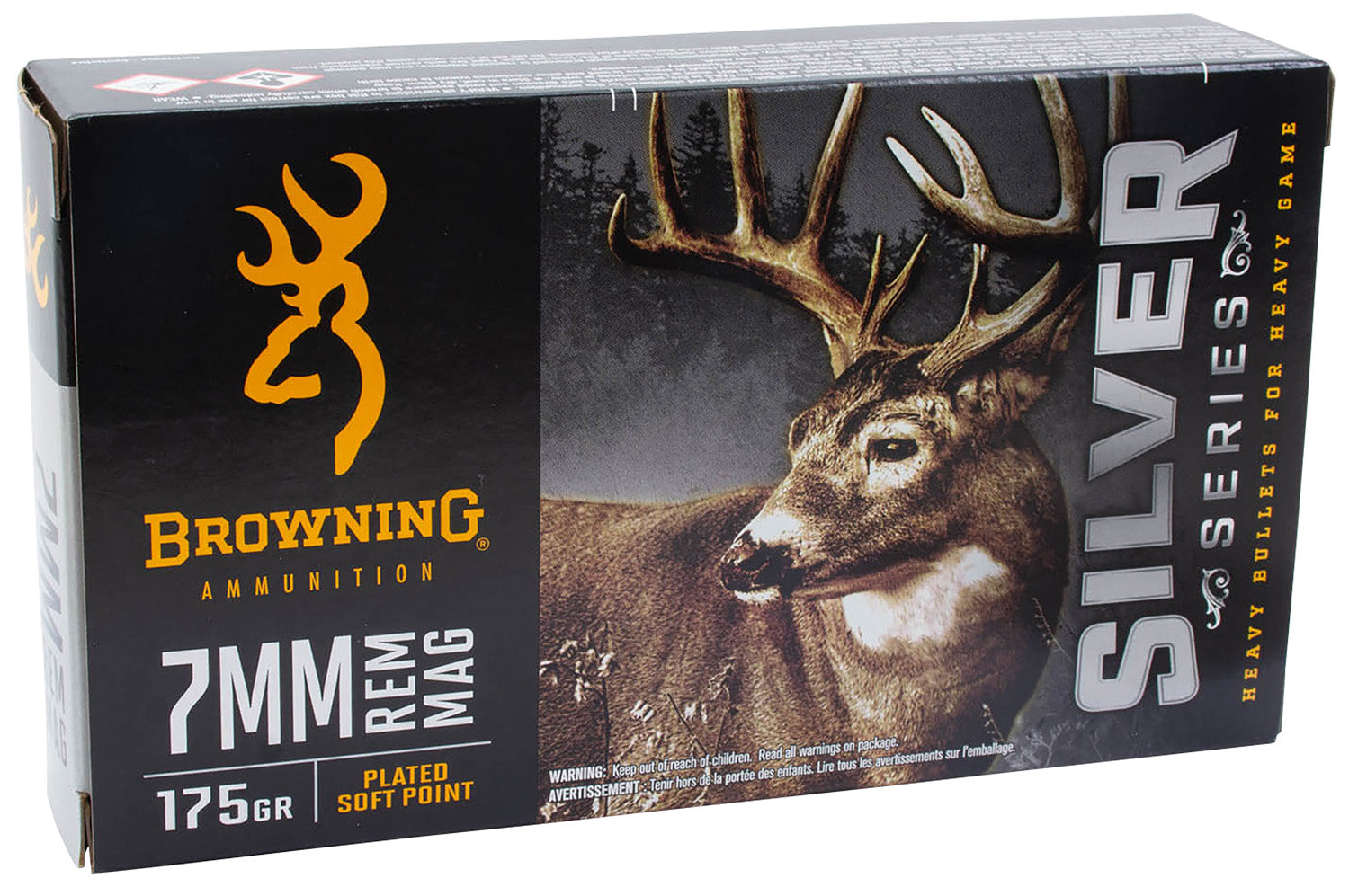Browning Silver 7mm Remington Mag 175 gr JSP ammo
