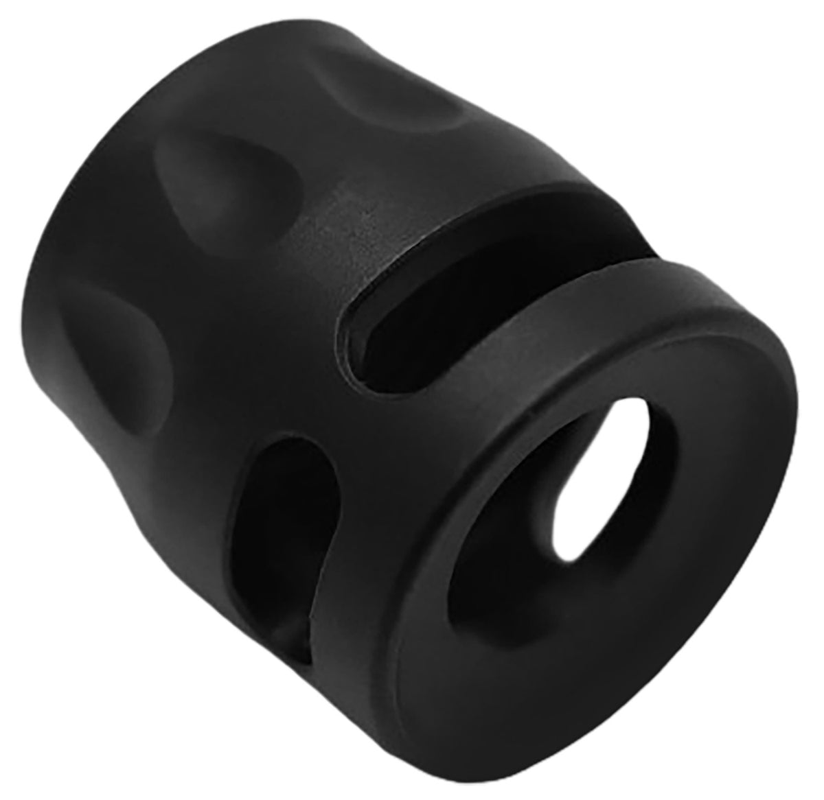 True Precision S-Type Micro Compensator Black Nitride 416R Stainless 1/2x28 9mm/380 ACP