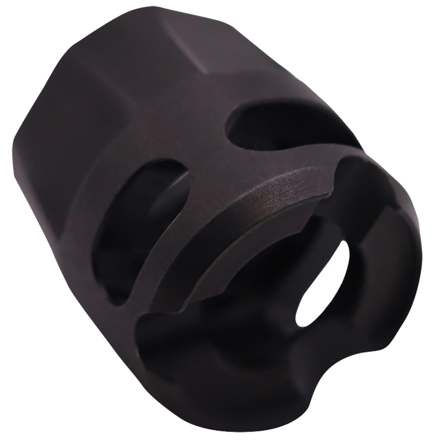 True Precision Y-Type Micro Compensator Black Nitride 416R Stainless 1/2x28 9mm/380 ACP