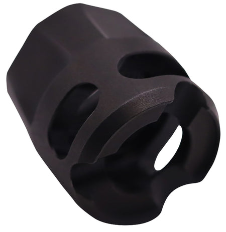 True Precision Y-Type Micro Compensator Black Nitride 416R Stainless 1/2x28 9mm/380 ACP