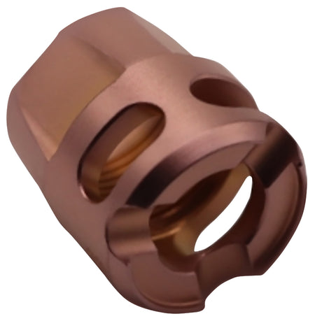 True Precision Y-Type Micro Compensator Copper 416R Stainless 1/2x28 9mm/380 ACP