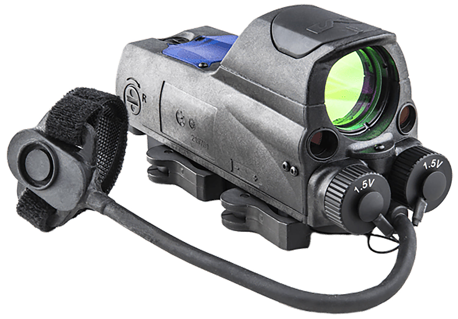 Meprolight MOR PRO Black 1x 30mm 2.2 MOA Bullseye Reticle Red Dot with Red & IR Laser