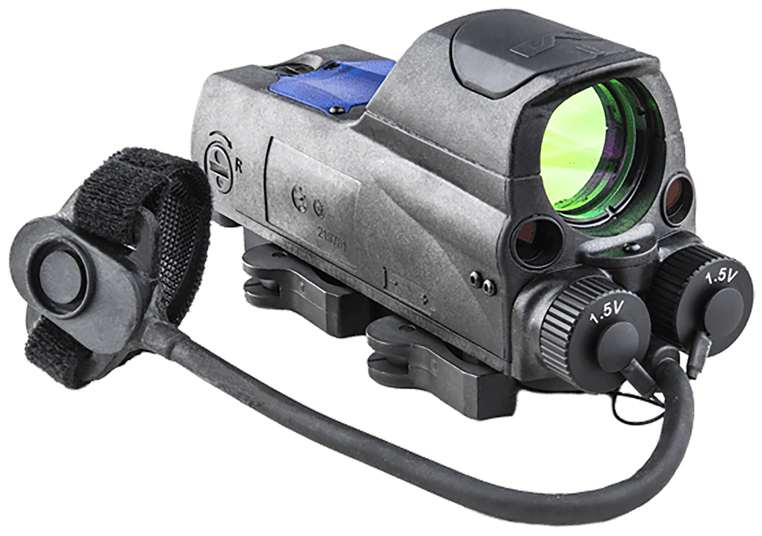 Meprolight MOR PRO Black 1x 30mm 2.2 MOA Bullseye Reticle Red Dot with Green & IR Laser