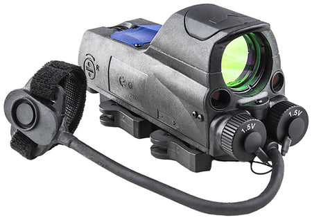 Meprolight MOR PRO Black 1x 30mm 2.2 MOA Bullseye Reticle Red Dot with Green & IR Laser