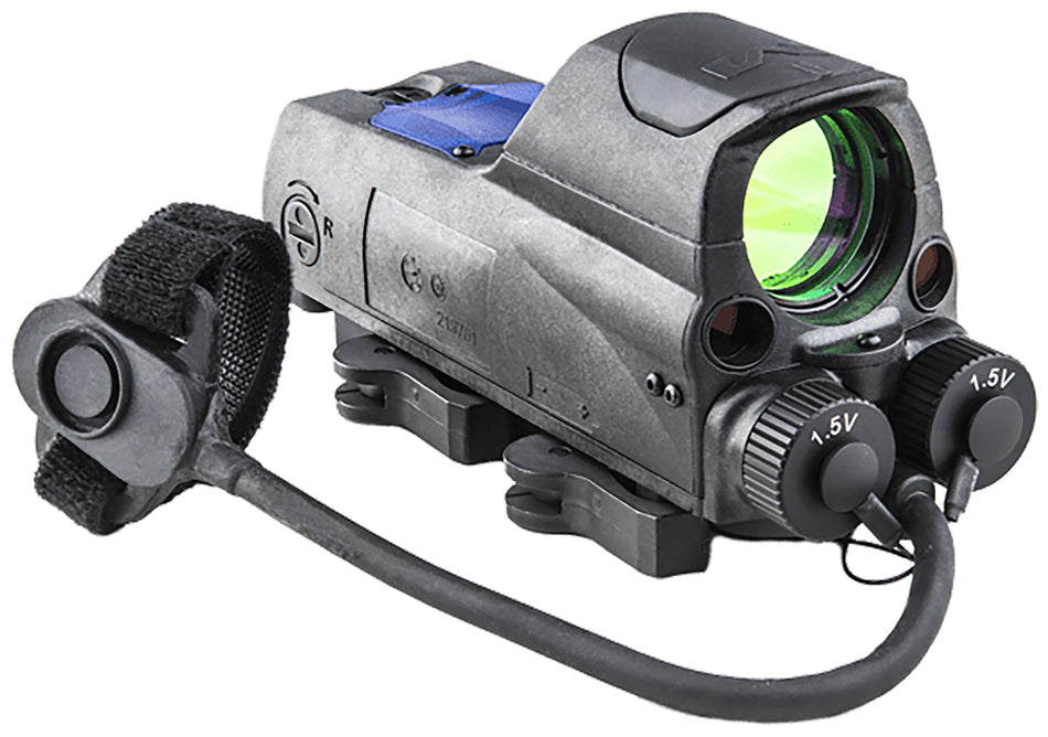 Meprolight MOR PRO Black 1x 30mm 2.2 MOA Bullseye Reticle Red Dot with Green & IR Laser