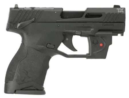 Taurus 1TX22131VL10 TX22C w/Optic Compact Frame 22 LR 10+1 SAO 3.60" Matte Black Steel Threaded Barrel, Black Anodized Optic Ready/Serrated Slide, Black Polymer Frame w/Picatinny Rail, Viridian Laser