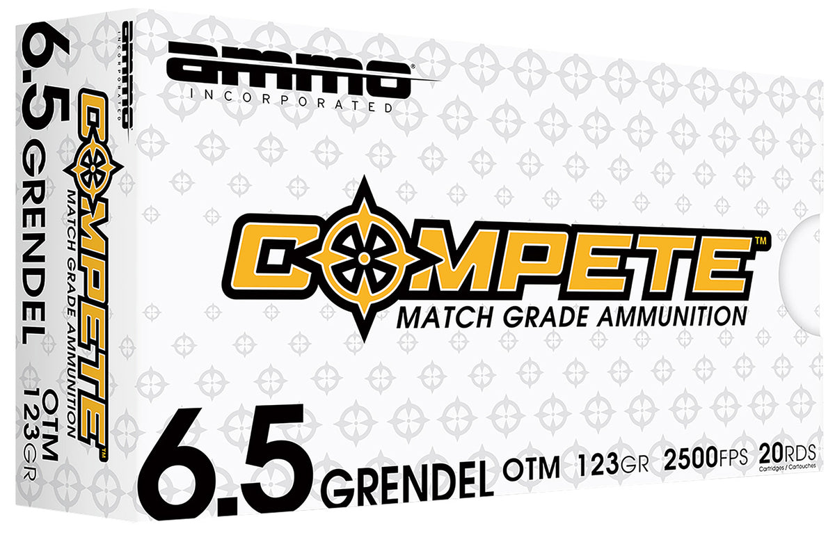 Ammo Inc Match 6.5mm Grendel 123 gr BTHP ammo