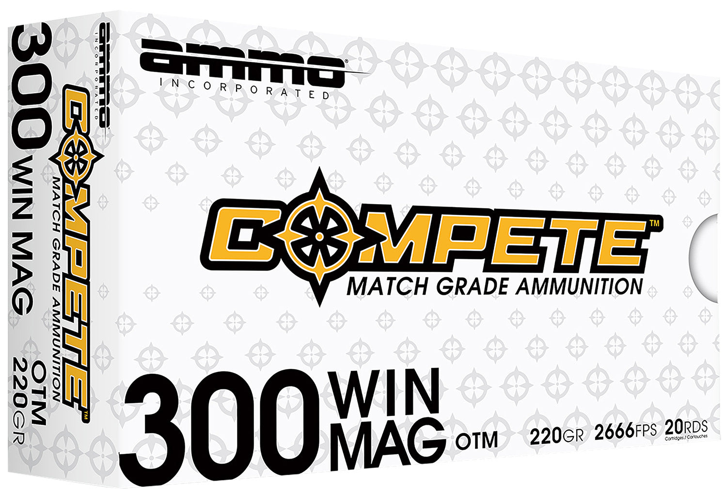 Ammo Inc Match .300 Winchester Mag 190 gr BTHP ammo