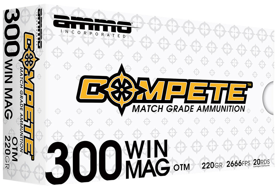 Ammo Inc Match .300 Winchester Mag 190 gr BTHP ammo