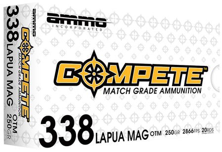 Ammo Inc Match .338 Lapua Magnum 250 gr BTHP ammo