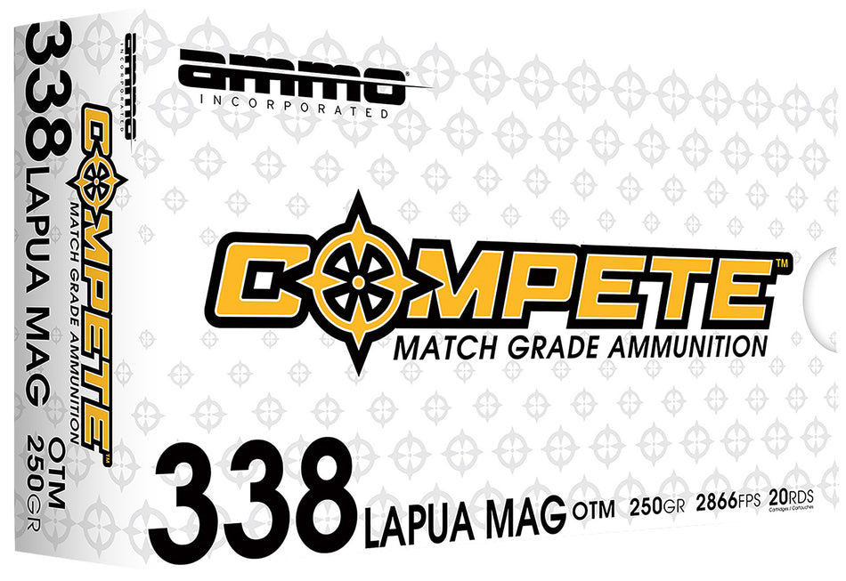 Ammo Inc Match .338 Lapua Magnum 250 gr BTHP ammo