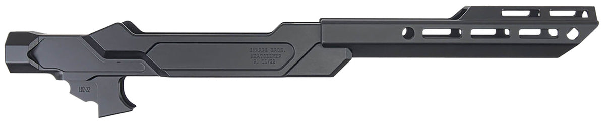 Sharps Bros SBC07 Heatseeker Chassis System for Ruger 10/22 Matte Black Cerakote w/9" M-LOK Handguard