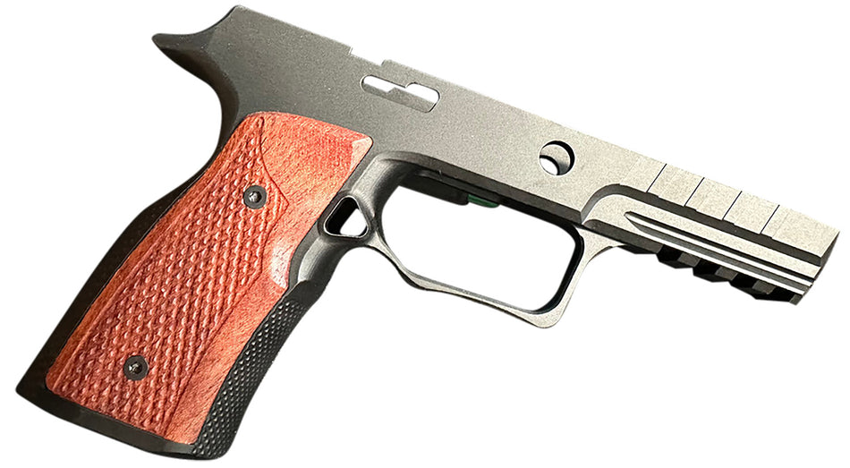 Sharps Bros SBGM09 Grip Module Black with Cherry 7075-T6 Aluminum Fits Sig P320