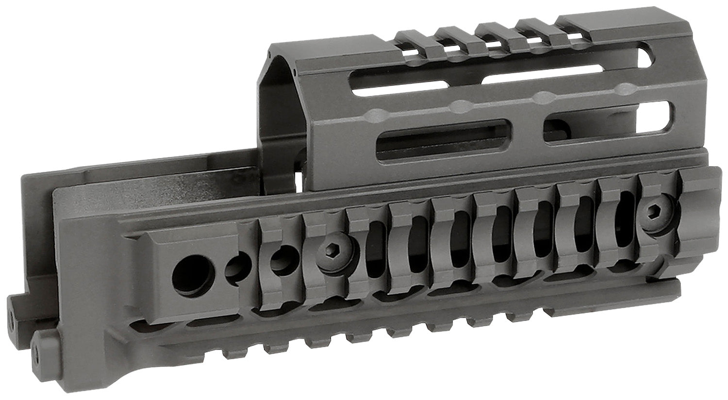 Midwest Industries MIAKALPHAQR6 AK Alpha Drop-In Handguard Black 6061 Aluminum AK-47/AK-74 6"