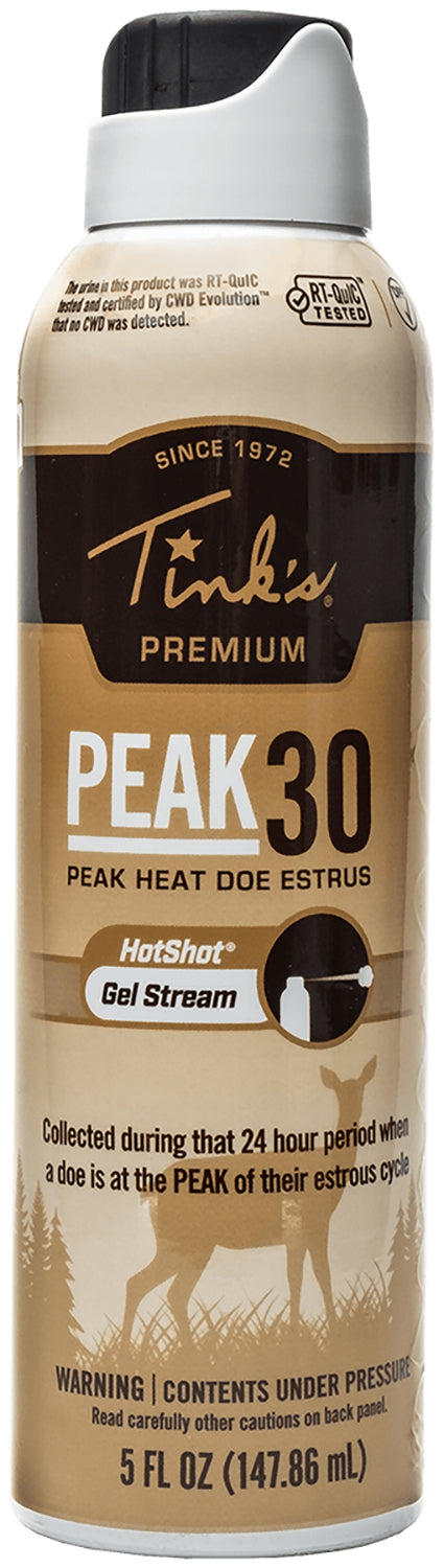 Tinks W6264 Peak30 Hot Shot Doe In Estrus Deer Scent Gel 5 oz