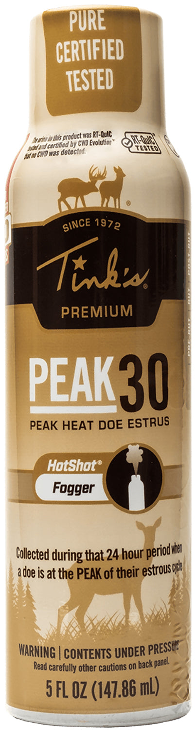 Tinks W5503 Peak30 Hot Shot Doe In Estrus Deer Scent 5 oz Fogger