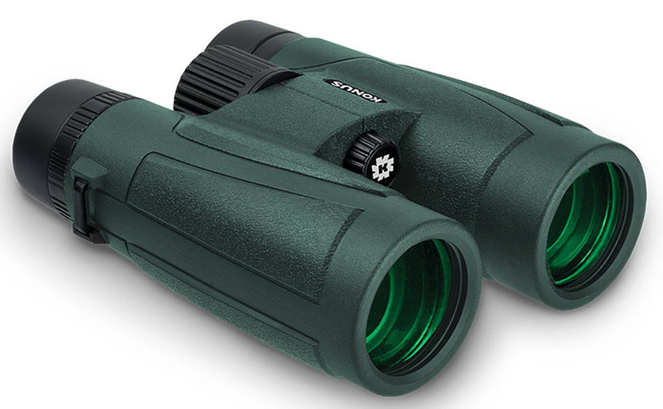 Konus 2272 Regent-HD 8x42 Wide Angle BaK-4 Roof Prism Center Focus Binocular Black Rubber Armor