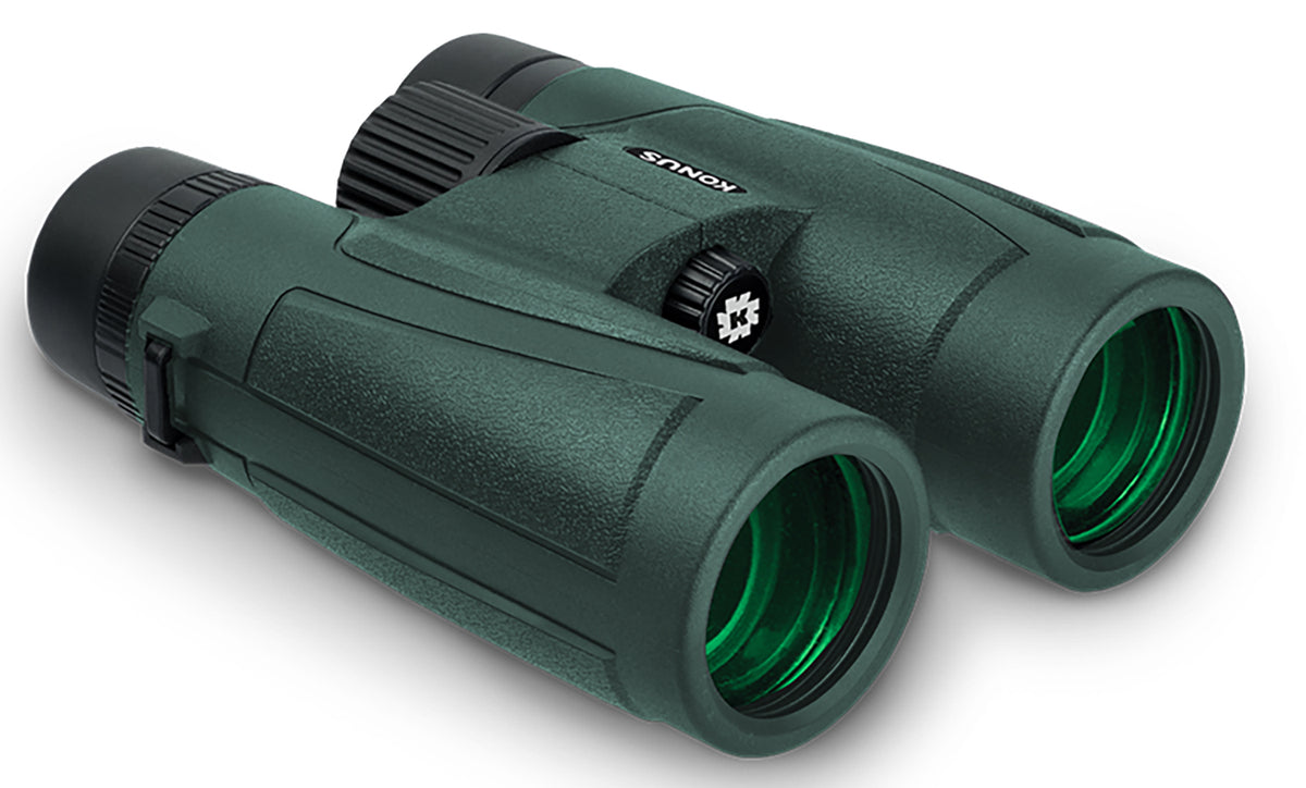 Konus 2273 Regent-HD 10x42 Wide Angle BaK-4 Roof Prism Center Focus Binocular Black Rubber Armor