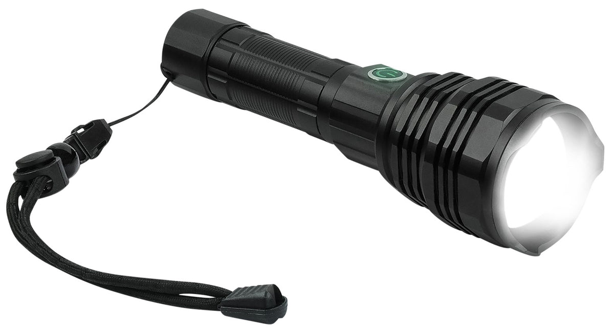 Konus 3933 Konuslight-5K Black Rechargeable Flashlight 2500/5000 Lumens White LED
